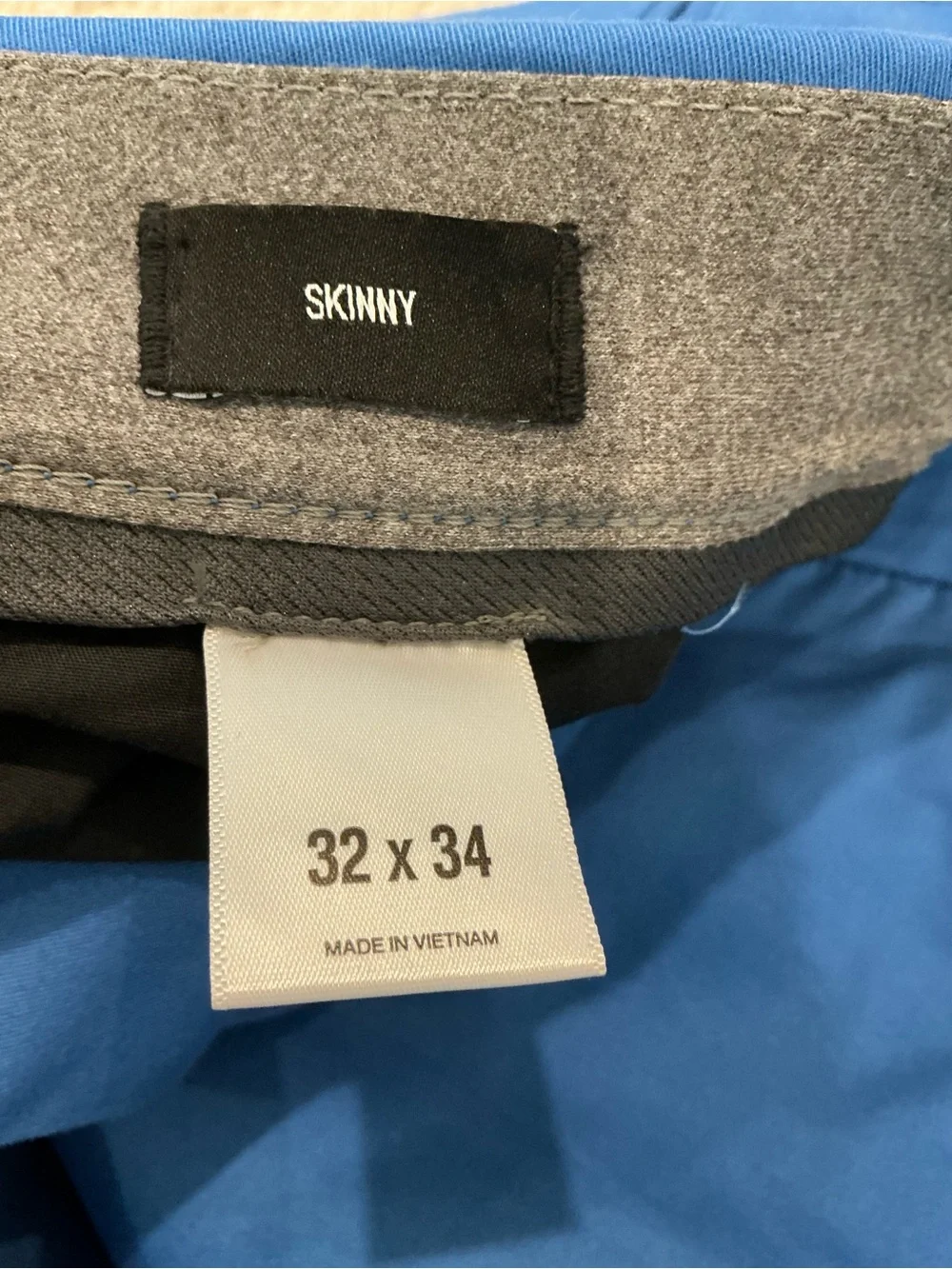Express Slim Fit Royal Blue Chinos